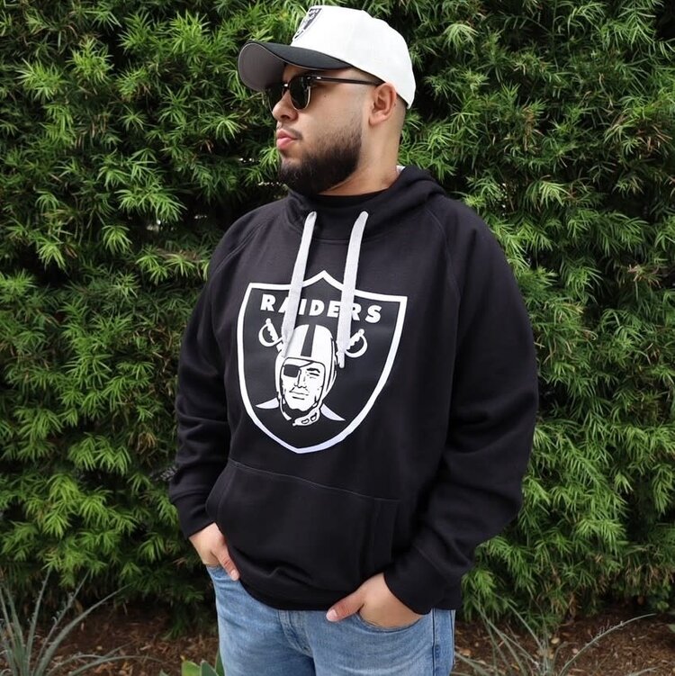 Antigua Raiders Victory Pullover Hoodie Black