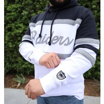 Mitchell and Ness Raiders M&N Head Coach Hoodie White Black