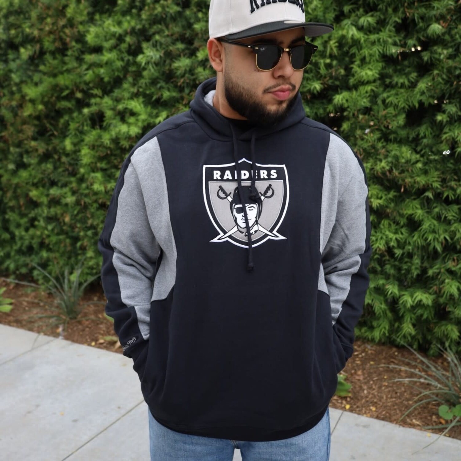 Raiders M&N Color Blocked Fleece 2.0 Hoodie - The Locker Room of