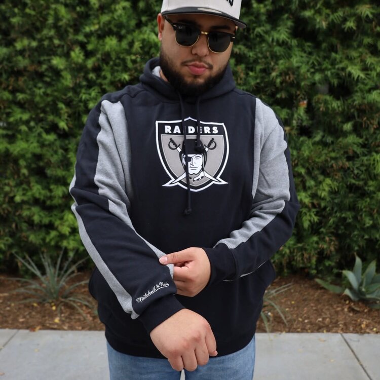 Mitchell and Ness Raiders M&N Color Blocked Fleece 2.0 Hoodie