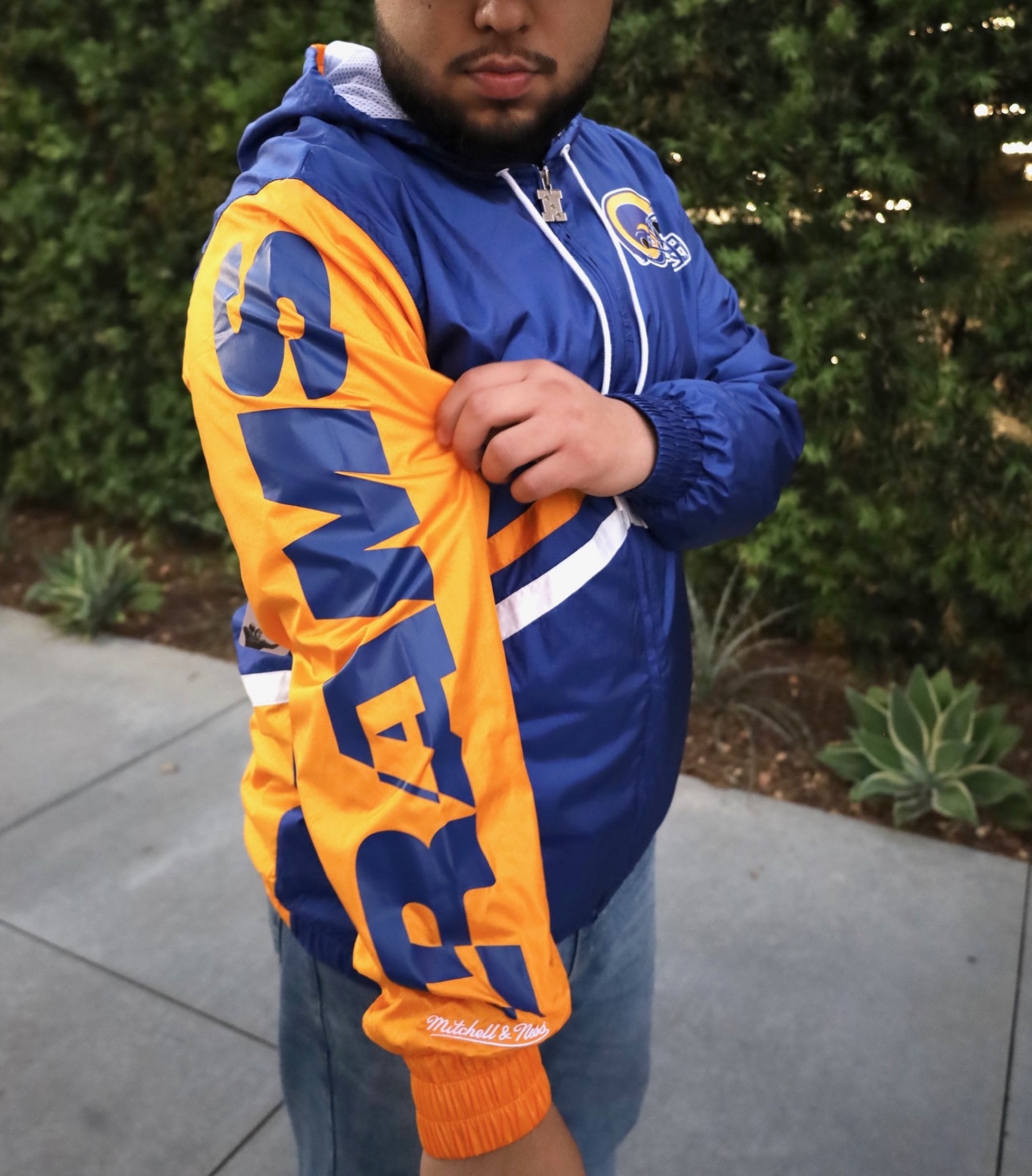 Mitchell and Ness LA Rams Men's Mitchell & Ness Surprise Windbreaker