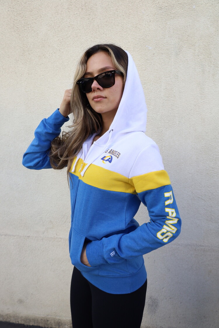 New Era LA Rams W NE F/Z Color Block Hoodie