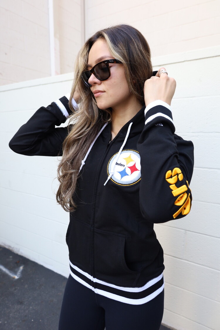 New Era Steelers W NE Logo Select F/Z Hoodie