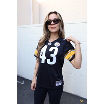 Mitchell and Ness NFL Steelers Women's Mitchell & Ness Troy Polamalu #43 Jersey Black