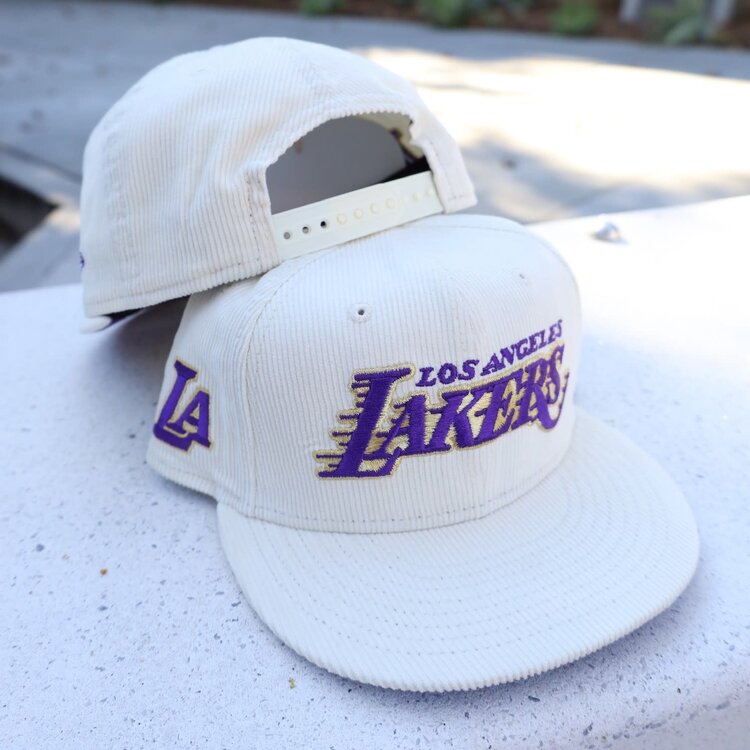New Era Lakers Ivory Cord Purple UV 950