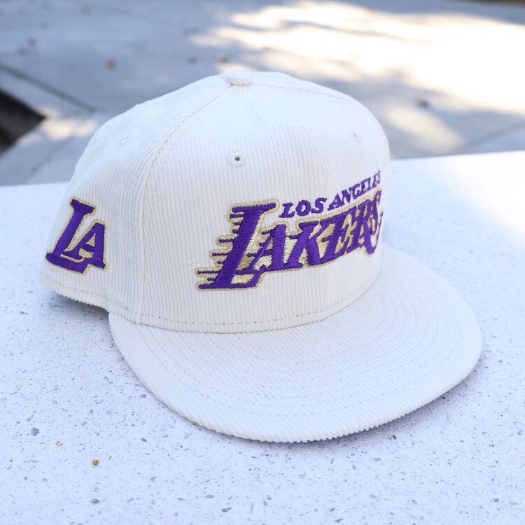 New Era Lakers Ivory Cord Purple UV 950