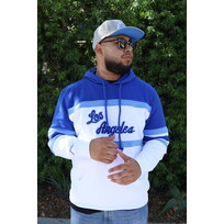 Mitchell and Ness LA Lakers Mitchell & Ness Head Coach Hoodie Royal/White