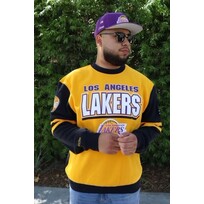 Mitchell and Ness NBA Lakers Men's M&N All Over Crew 2.0