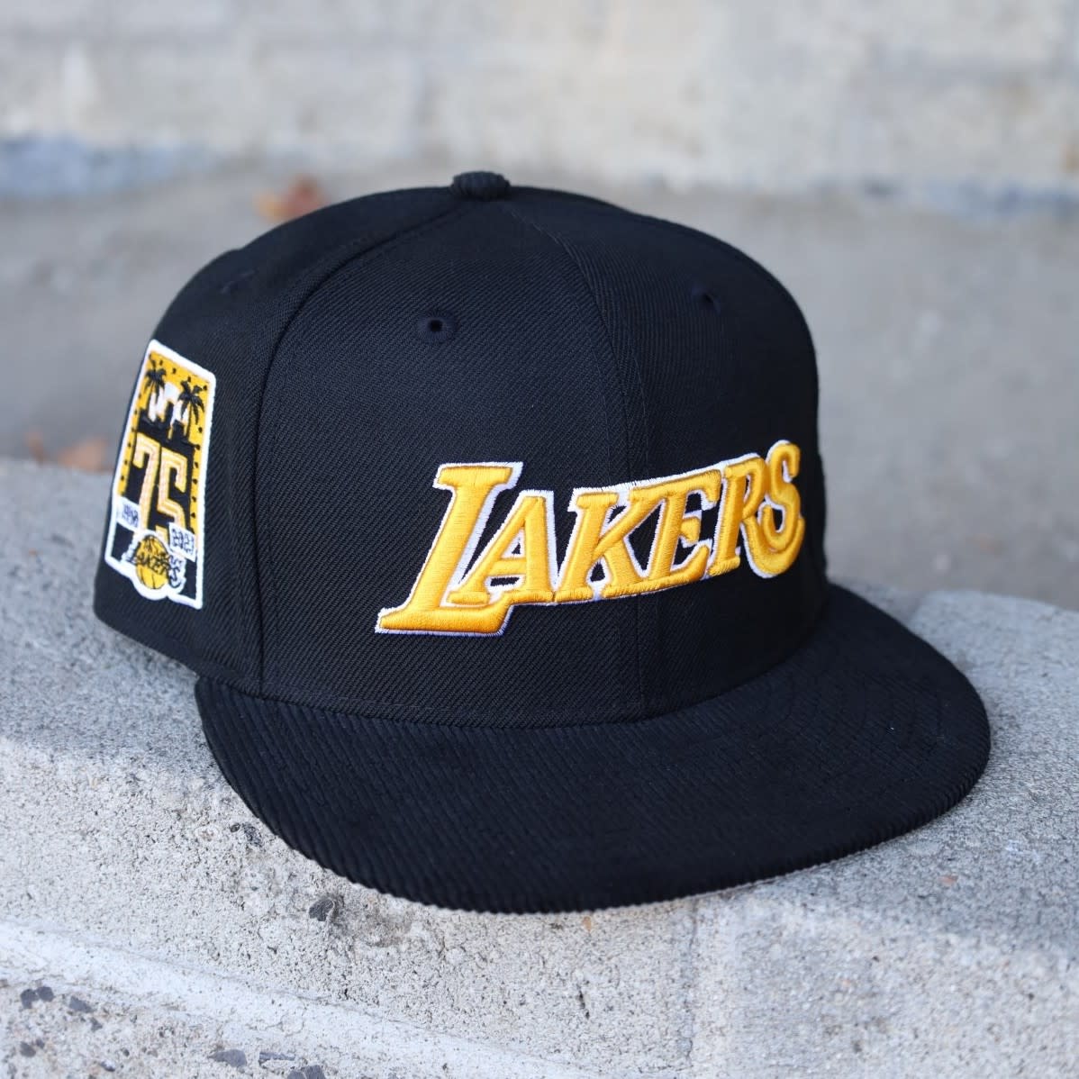 Lakers M&N NBA 75th Silver Snapback - The Locker Room of Downey