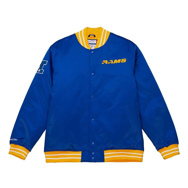 Mitchell and Ness LA Rams M&N Royal Heavyweight Satin Jacket