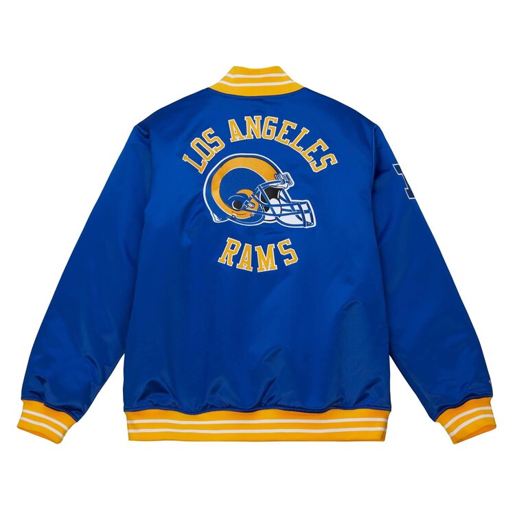 Mitchell and Ness LA Rams M&N Royal Heavyweight Satin Jacket