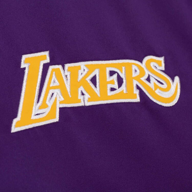 Mitchell and Ness LA Lakers M&N Heavyweight Satin Jacket Purple