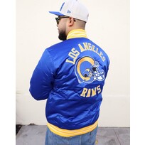 Mitchell and Ness LA Rams M&N Royal Heavyweight Satin Jacket