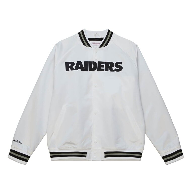 Mitchell and Ness Raiders Mitchell & Ness Lightweight Satin Jacket White