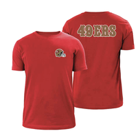 New Era 49ers NE Red Throwback Tee
