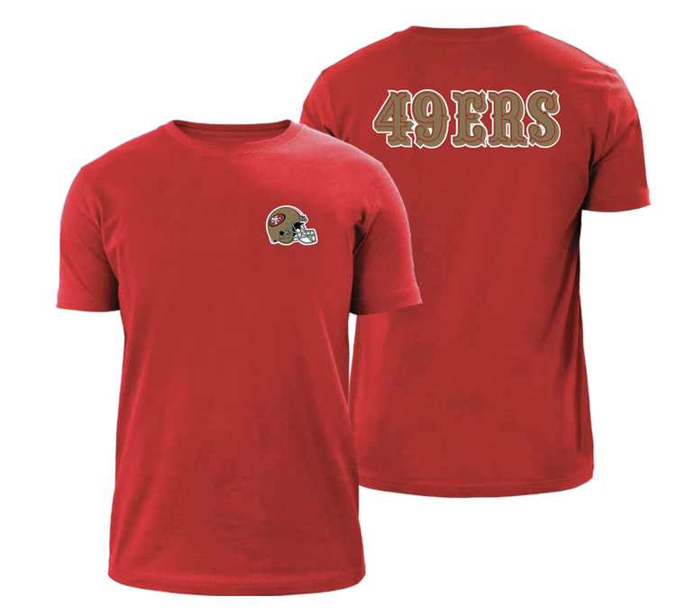 New Era 49ers NE Red Throwback Tee