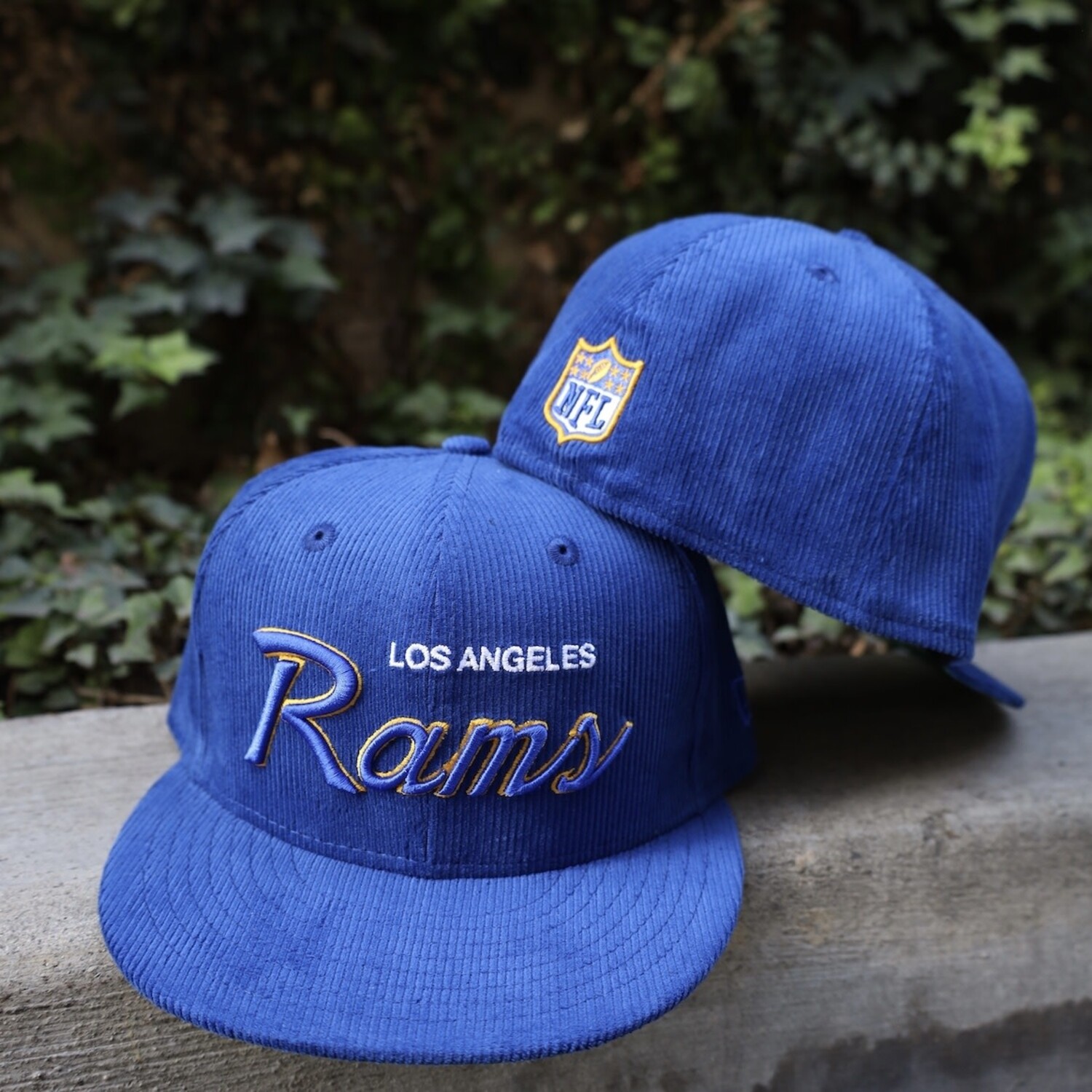Rams Retro Script Royal Cord - The Locker Room of Downey