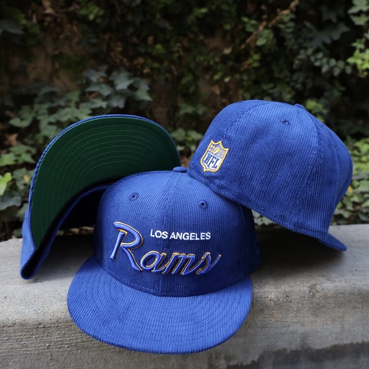 New Era Rams Retro Script Royal Cord