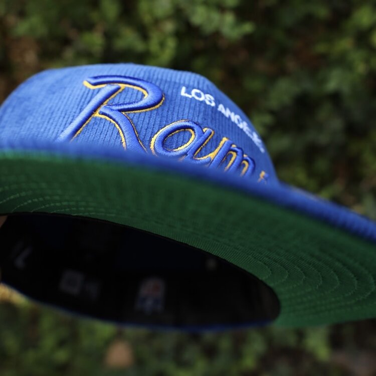 New Era Rams Retro Script Royal Cord