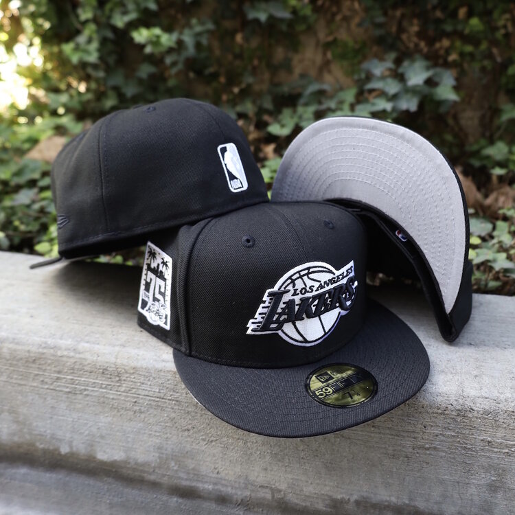 New Era Lakers Black Silver Primary 75th