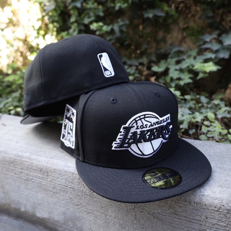 New Era Lakers Black Silver Primary 75th