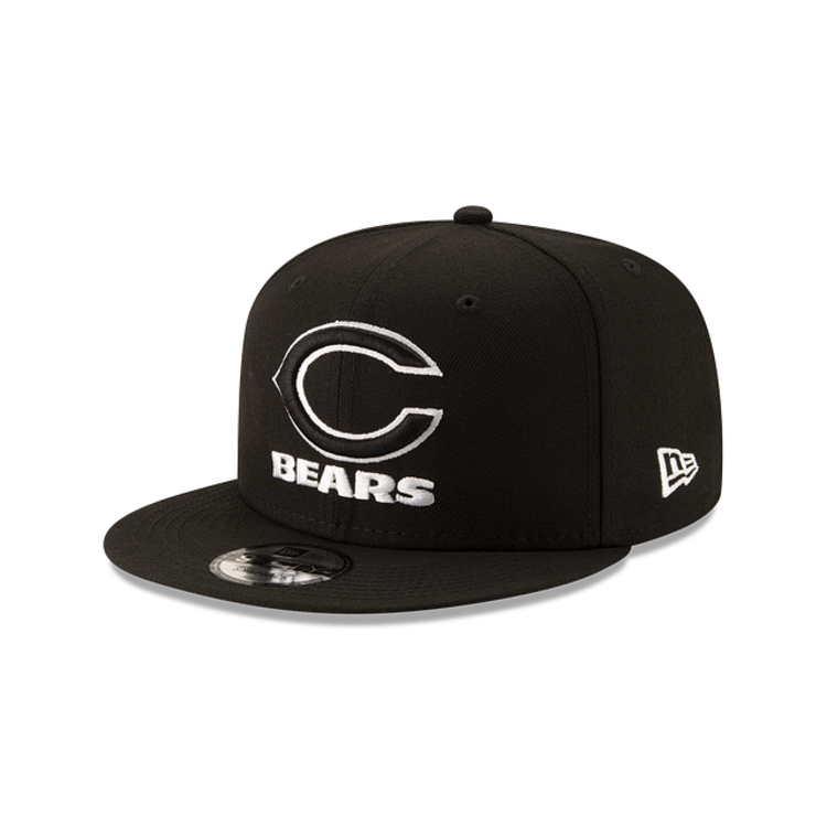 New Era Chicago Bears C Black White Snapback 950