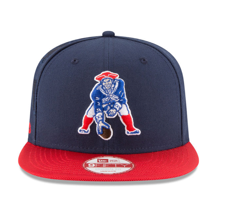New Era NFL New England Patriots 2016 Throwback On Field Snapback Navy