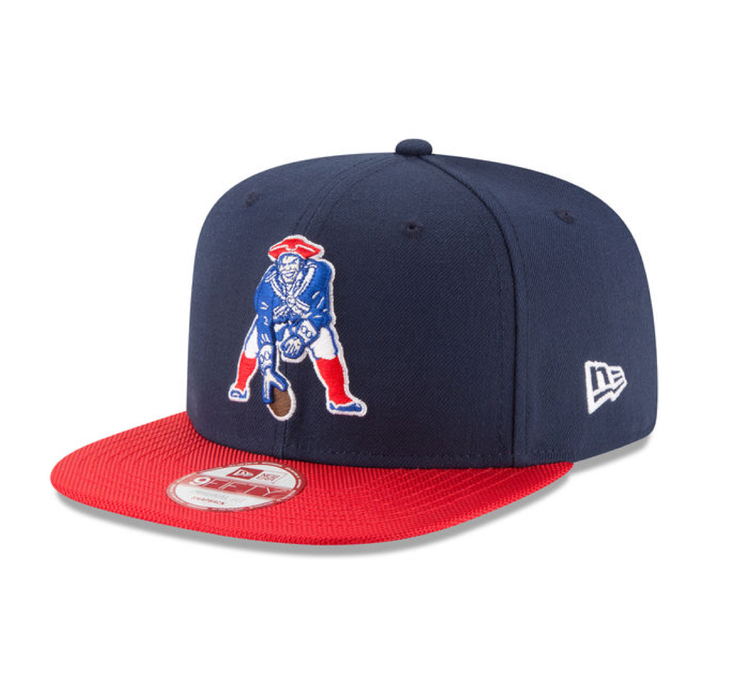 New Era NFL New England Patriots 2016 Throwback On Field Snapback Navy