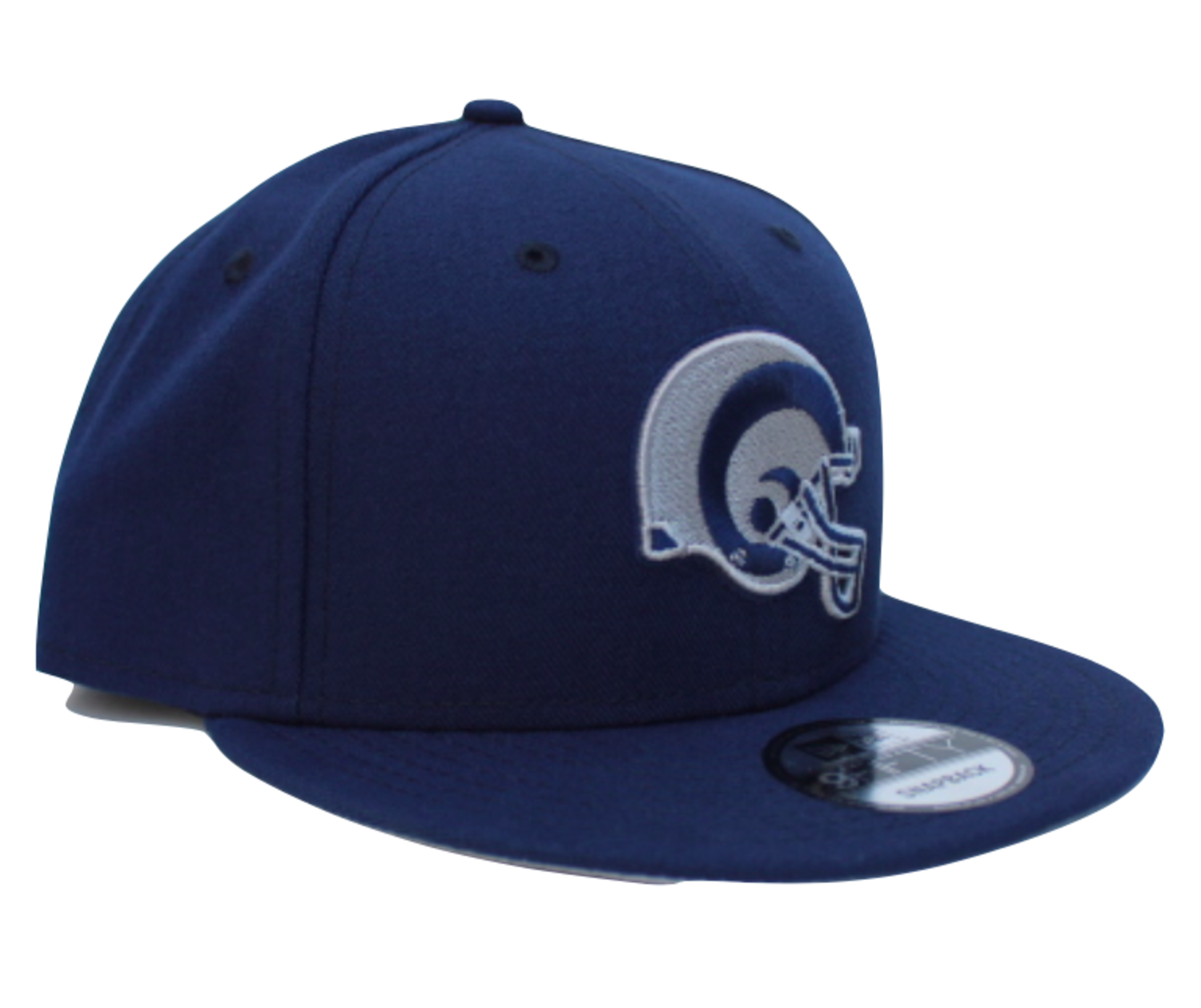 LA Rams New Era Helmet Snapback 950 Navy - The Locker Room of Downey