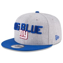 New Era New York Giants 2018 Official Onstage Draft Heather Gray/Team Color 950