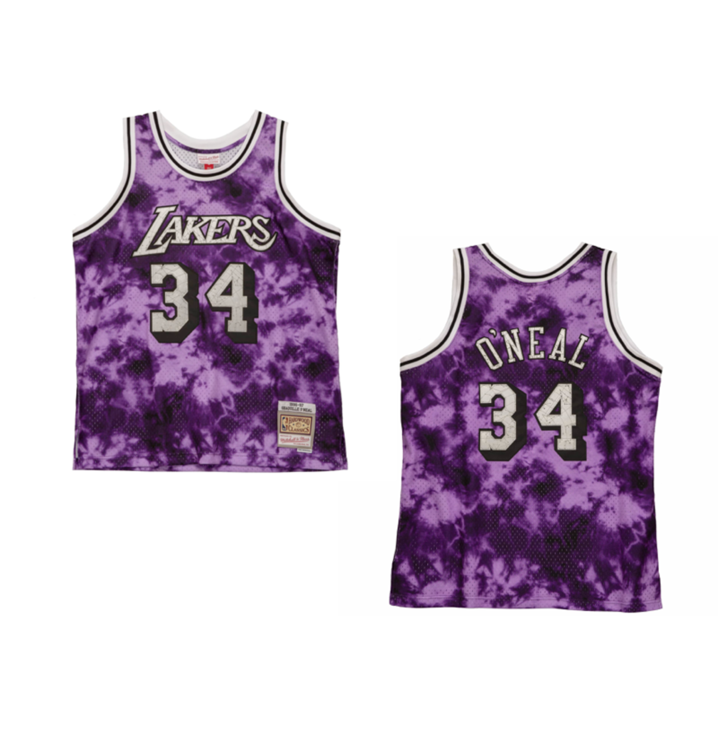 LA Lakers Men's M&N 1996-97 Shaquille O'Neal #34 Galaxy Swingman