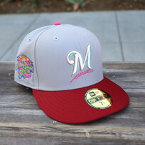 New Era The Us Collection: Lt Gray/Red
