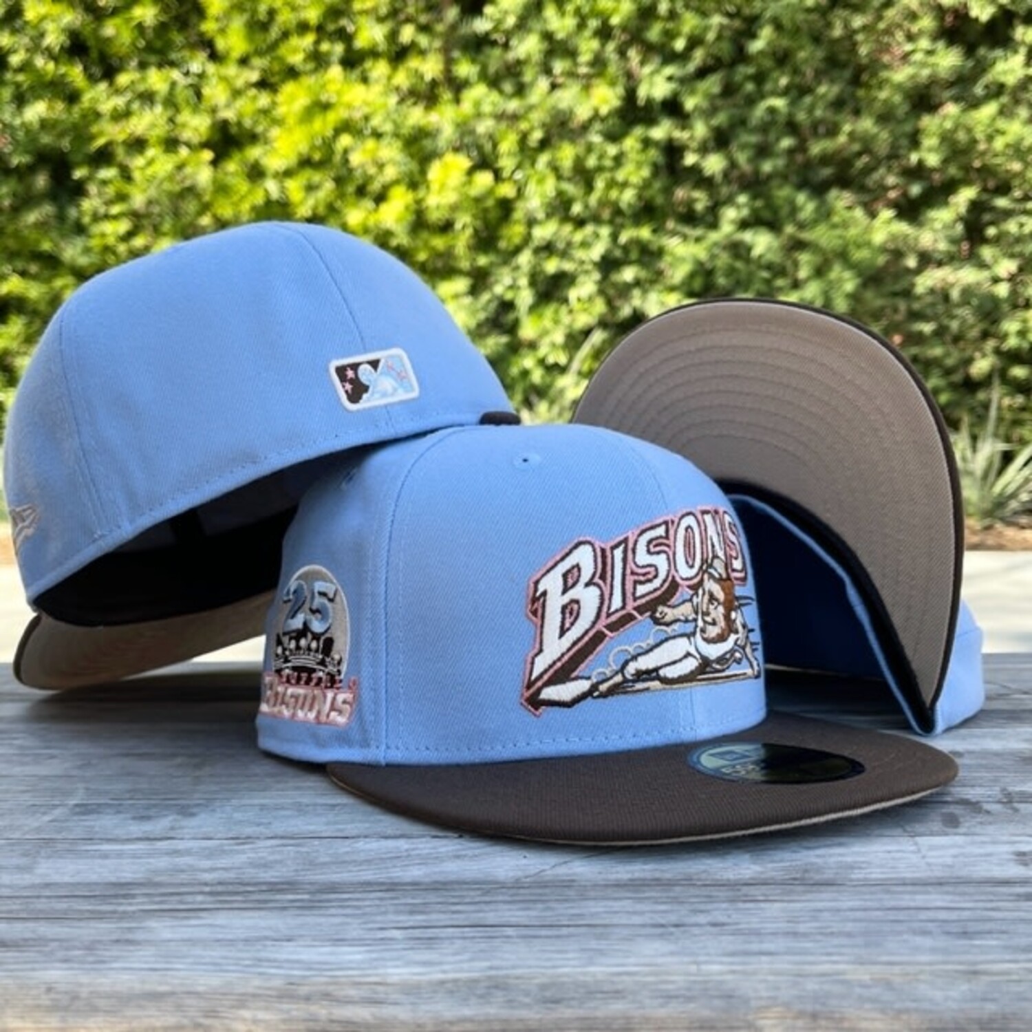 Bisons Light Blue/ Brown Tan UV - The Locker Room of Downey