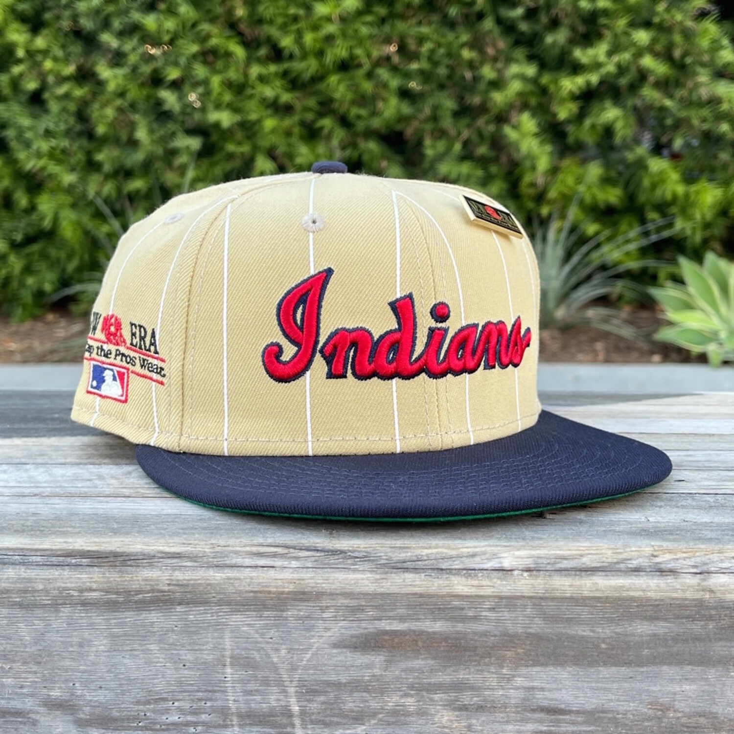 Indians 59Fifty Day Pinstripe/Navy - The Locker Room of Downey