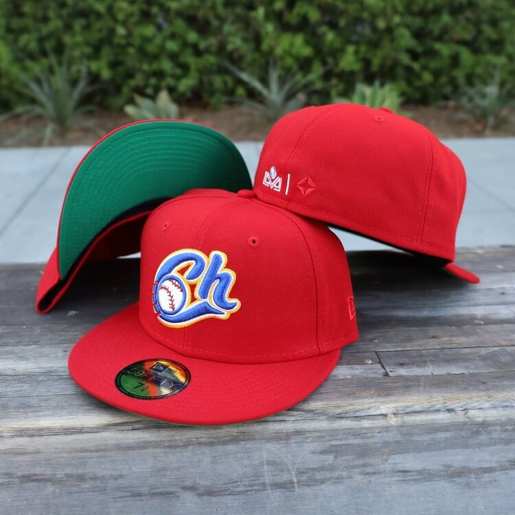 New Era Charros Red Team Green UV