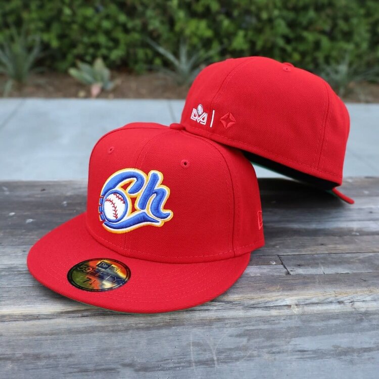 New Era Charros Red Team Green UV