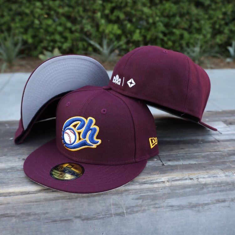 New Era Charros Maroon Gray UV