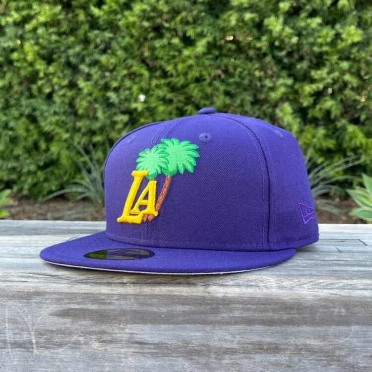 New Era LA Lakers Purple Green Palm