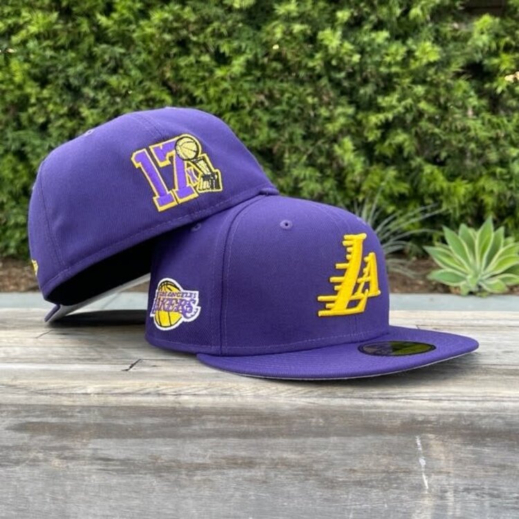 New Era Lakers Purple "LA" 17X Champs