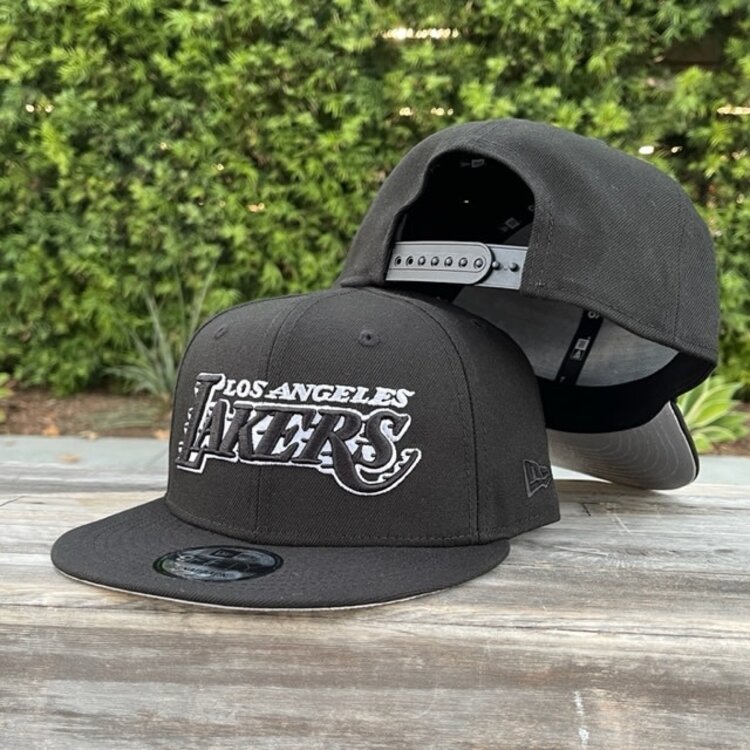New Era Lakers Wordmark Black White 950
