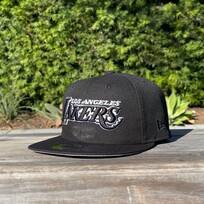 New Era Lakers Wordmark Black White 950