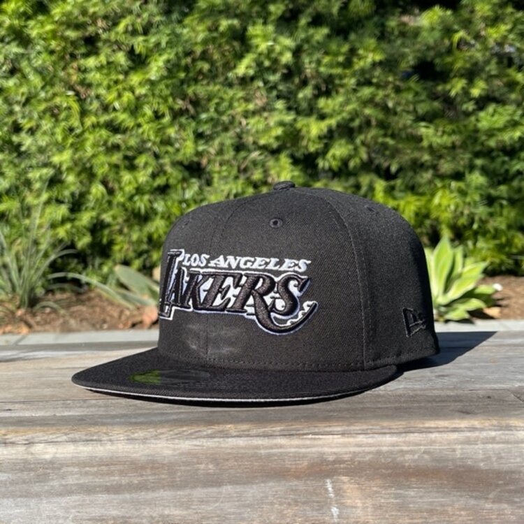 New Era Lakers Wordmark Black White 950