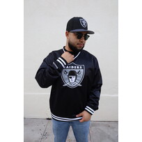 Mitchell and Ness Raiders Men's Mitchell & Ness Black Satin Pullover