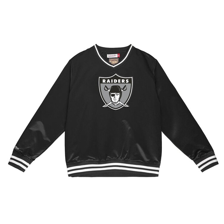Mitchell and Ness Raiders Men's Mitchell & Ness Black Satin Pullover