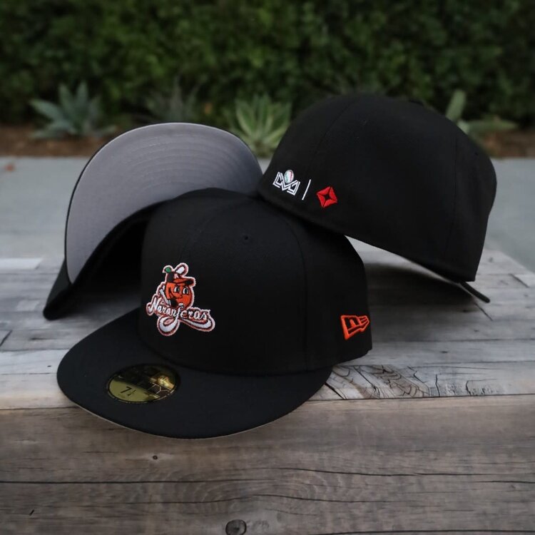 New Era Naranjeros Black Wordmark