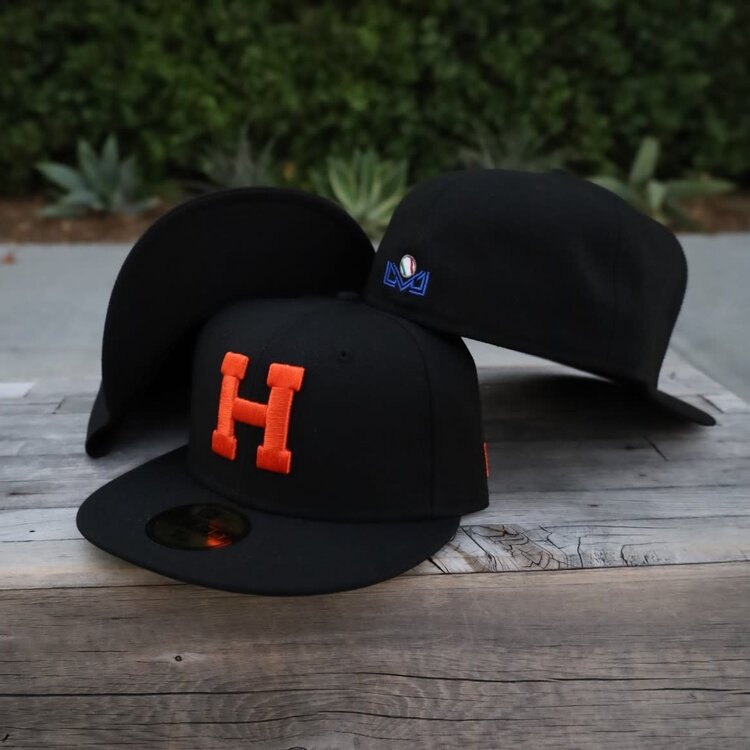 New Era Naranjeros Black Orange "H"