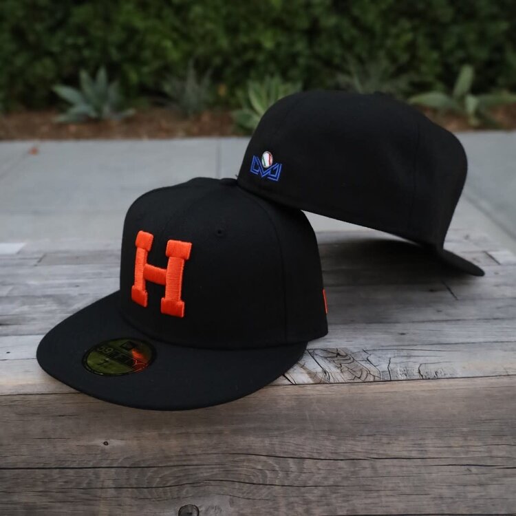 New Era Naranjeros Black Orange "H"