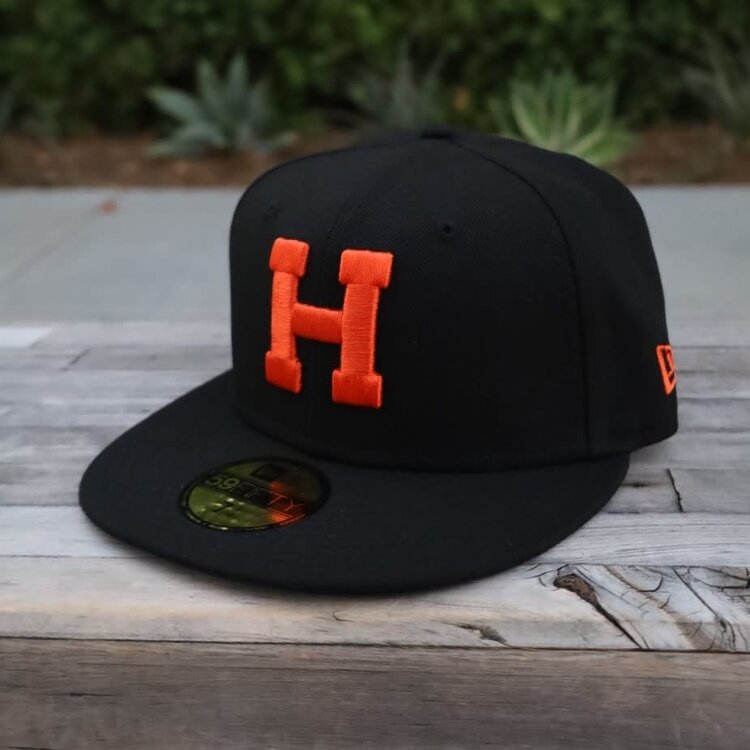 New Era Naranjeros Black Orange "H"