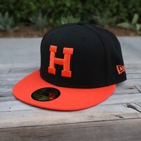 New Era Naranjeros Black/ Orange "H"