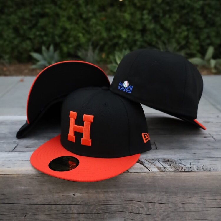 New Era Naranjeros Black/ Orange "H"